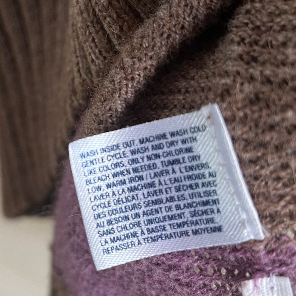 GAP Purple and Brown Striped Cardigan - Picture 10 of 12